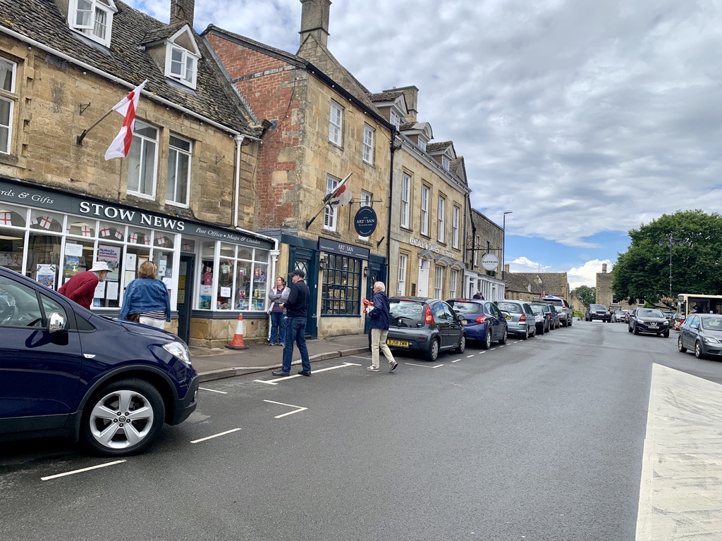Stow-on-the-Wold is a busy town center compared to many of the other Cotswold Villages