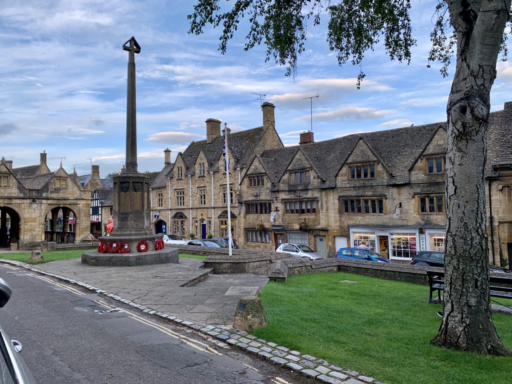 World War I Memorial is the center of the main Square in Chipping Campden, England
