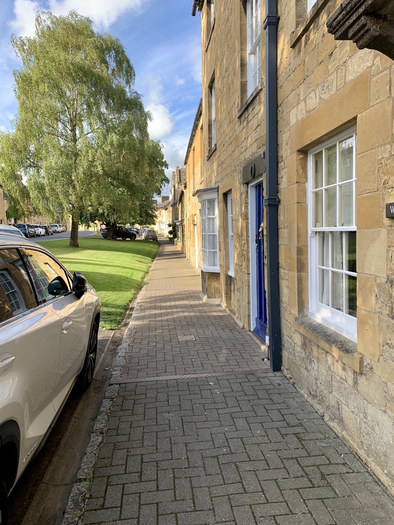 Residential end of High Street in Chipping Campden, Cotswolds. Chipping Campden offers the best High Street of the Cotswold Villages we visited.
