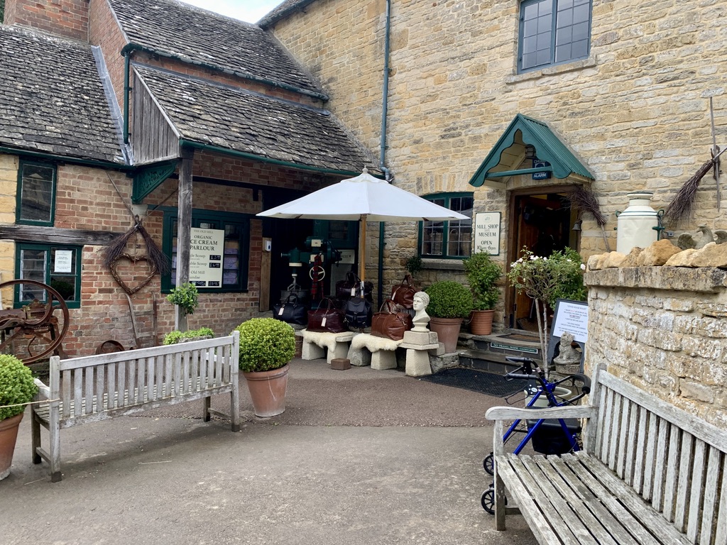 A shop is attached to the Mill in Lower Slaughter, Cotswolds