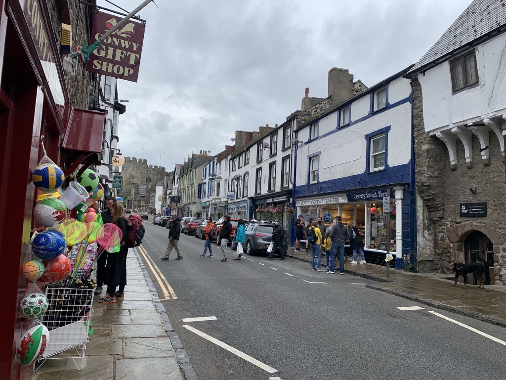A toy shop on Castle Street in Conwy, Wales