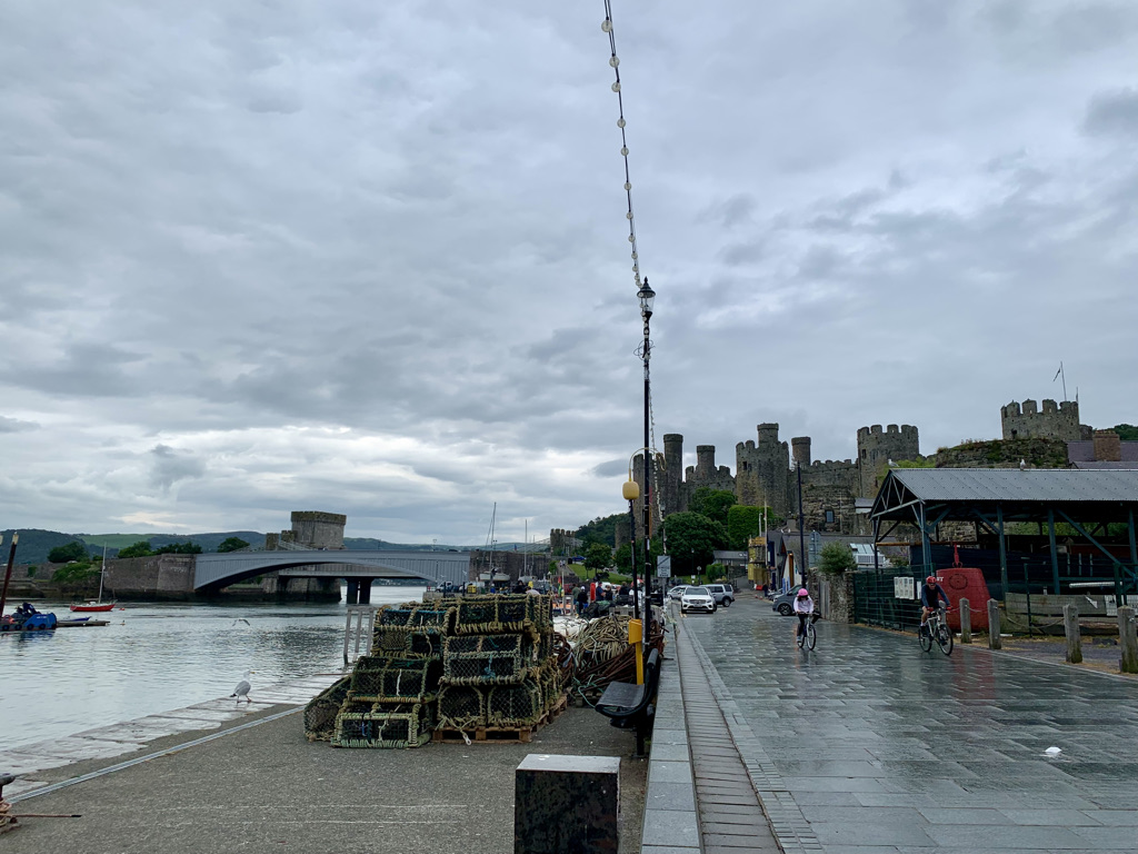 Conwy, Wales Harbor Front and Conwy Castle