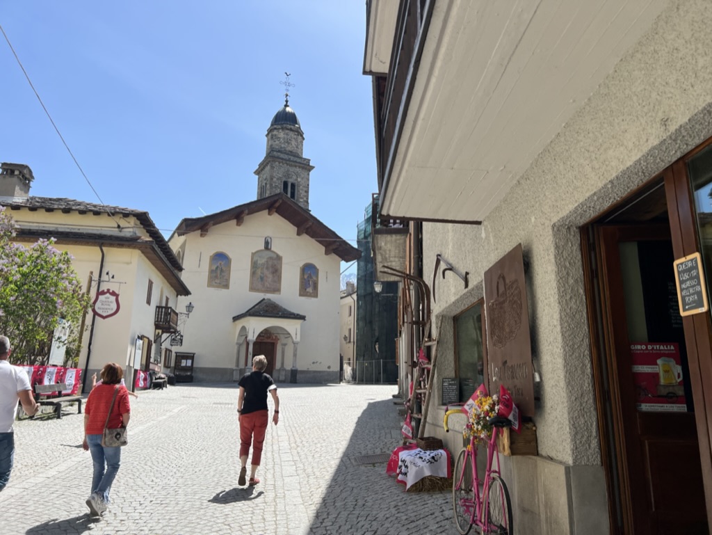 A church in the alpine village of Cogne, Italy.