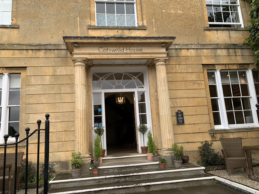 Stone hotel building in Chipping Campden, England's Cotswolds