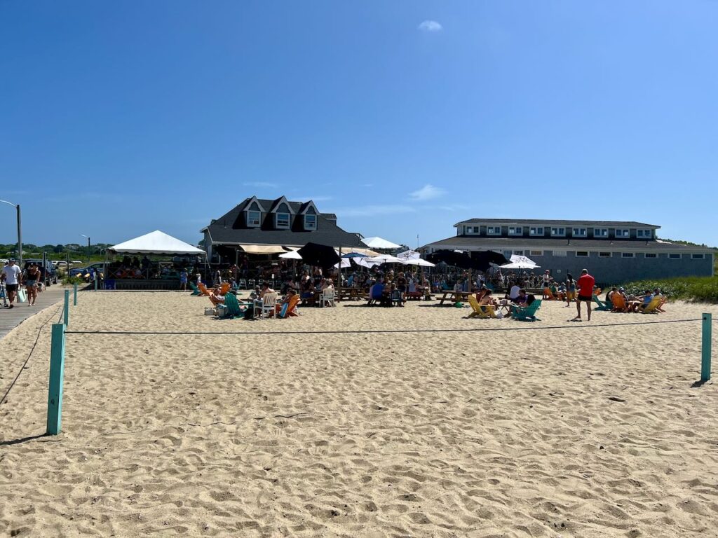 Restaurant on the beach in Nantucket, Massachusetts